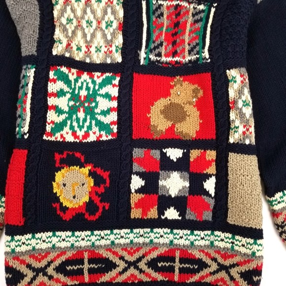 Vintage Grandmacore Handknit Christmas Sweater - Picture 4 of 4
